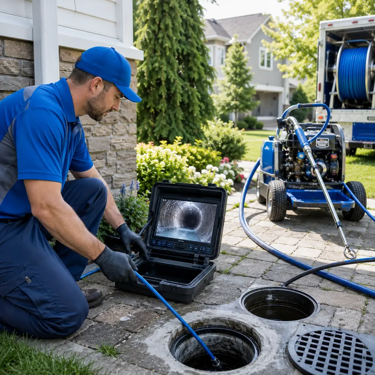 Outdoor drain cleaning professionals serving Rains, SC
